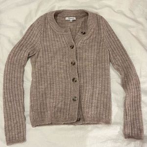 Madewell wool blend ribbed cardigan
